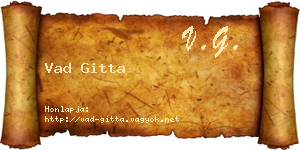 Vad Gitta névjegykártya